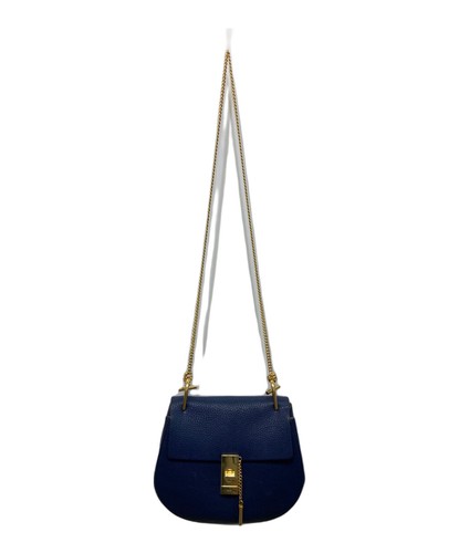 Chloe Bolso de Hombro Cartera DREW Azul Marino Auténtico - Imagen 20 de 24
