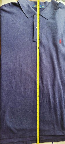 Ralph Lauren Polo Shirt Men's 3XB BLUE Classic Fit Short Sleeve Red Pony - Picture 8 of 8