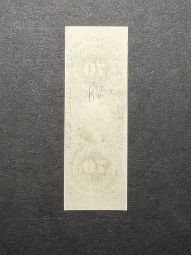 Estampillas de ingresos de Estados Unidos #R65a imperforadas 70¢ verdes — ¡escasas! CV$725,00+ - Imagen 2 de 3