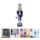 Nutcracker Soldier Wooden Figurine Hanukkah Holiday Decor 38 cm Ornament