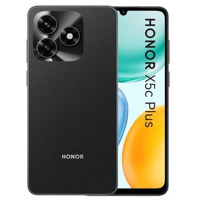 Honor X5C Plus entsperrtes Smartphone 6,74 Zoll Display 128 GB (UK-Version)   schwarz
