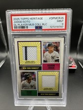 2025 Topps Heritage - Dual Player Mlb Collection Relics Aaron Judge, Juan...
