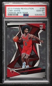 2019 Revolution Rookies Chinese New Year Coby White #106 PSA 10 GEM MT Rookie RC