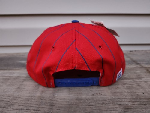 Wow! Cappello snapback NOS vintage anni 90 Kansas Jayhawks berretto spilla righe con etichetta! made in USA - Foto 3 di 7