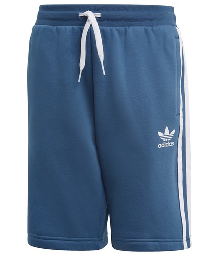 Adidas Boys Fleece Casual Walking Shorts, blue, Big Kids (8-20), M (10-12)