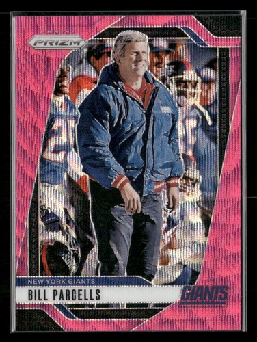 2024 Panini Prizm #221 Bill Parcells Pink Wave New York Giants - Foto 1 di 2