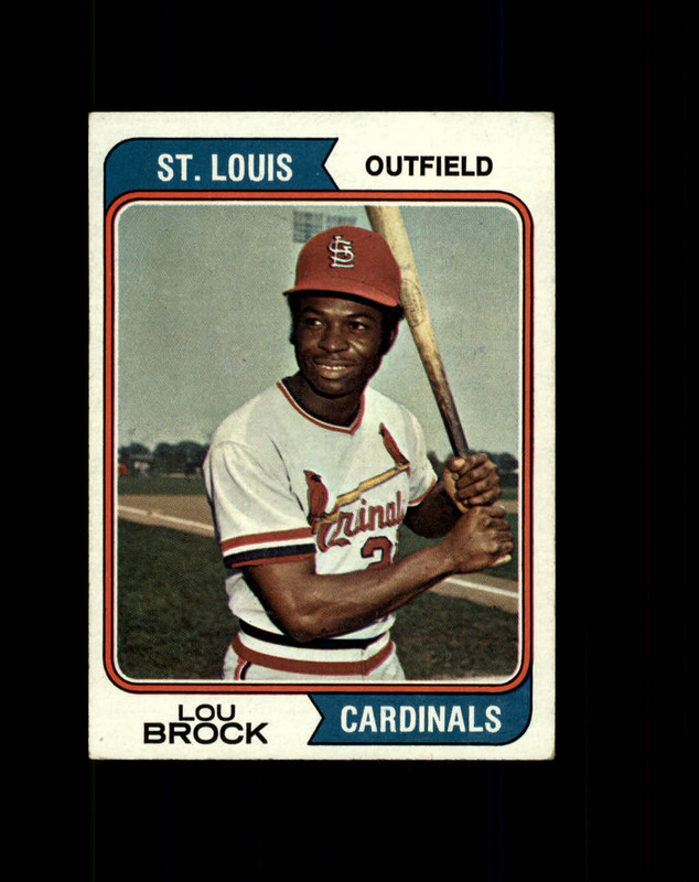 Lou Brock 1974 Topps #60 St. Louis Cardinals