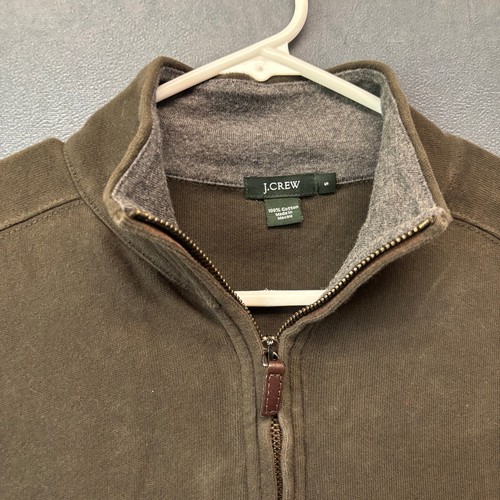 J. Crew Sweater Mock Neck Quarter Zip Thick Heavyweight Thick Shirt Soft Preppy - Picture 2 of 7