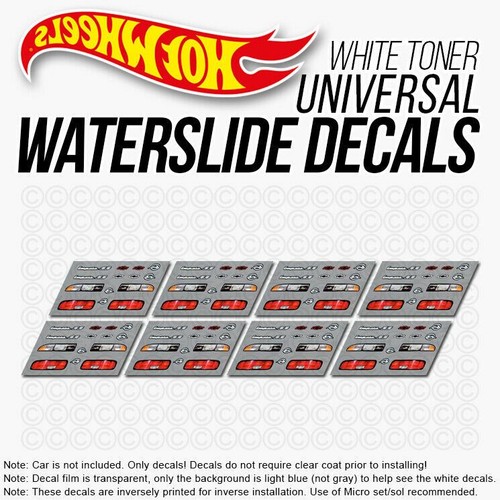 1/64 Scale 96 IMPALA SS Head Tail Light WaterSlide Decal for Hot - Picture 5 of 5