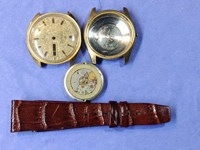 Hamilton x 2 gold plate cases.1. Movement 1. Trap . Swiss