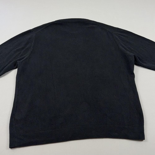 Buck Mason Pullover Herren XL schwarz Seefahrer Baumwolle Leinenmischung gerippt Rundhals - Bild 10 von 14