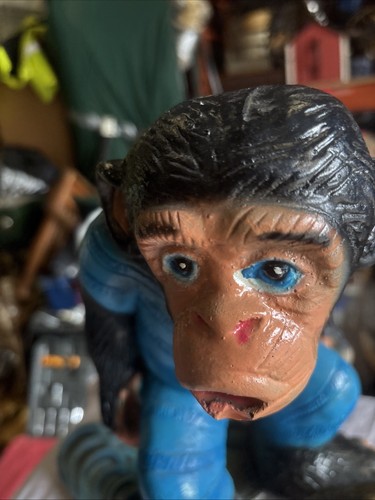Vintage Surf Monkey “chango” Plaster Figure From Corono Club Tijuana Mexico - Foto 4 di 24