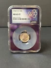 1947 D 10c Roosevelt Dime NGC MS65 FT- Trader Bea Purple Core Slabbed!