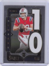 2024 Panini Select #20 Drake Maye Select Numbers