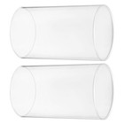 2 Pcs Candle Covers Glass Tube Lampshade Holder Set Holders for Tapered Candles