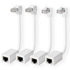 90 stopni Cat 6 Przedłużacz Ethernet 4-pak, prawe kąty 2 stopy, 4-pak