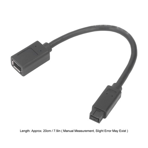 IEEE1394 Firewire Cable 800Mbps 7.9in Long ROSH Standard Female To Male 6Pin FY - Afbeelding 22 van 22