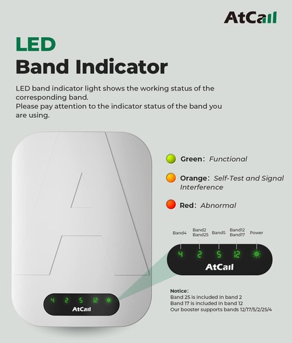 Bande 12/17/5/2/25/4, amplificateur de signal de téléphone portable approuvé FCC jusqu'à 5000 pieds carrés - Photo 8 sur 11