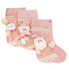  3 stücke Weihnachtsstrumpf Süßigkeiten Tasche Cartoon Candy Aufbewahrungstasche