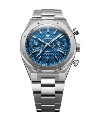 Nivada Grenchen 68000Q77 F77 Chrono Mecaquartz Blue 38mm | eBay
