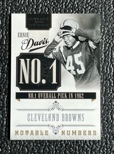 🔥ERNIE DAVIS 2010 NATIONAL TREASURES NOTABLE NUMBERS #d /99!🔥BROWNS HEISMAN!