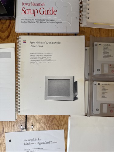 Vtg Apple Computing books Job Lot With Floppy Disks And Manuals - Photo 7/9