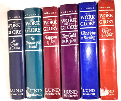 6 The Work and the Glory Vol 1, 2, 4, 5, 7, 8 Historical Fiction By Gerald Lund