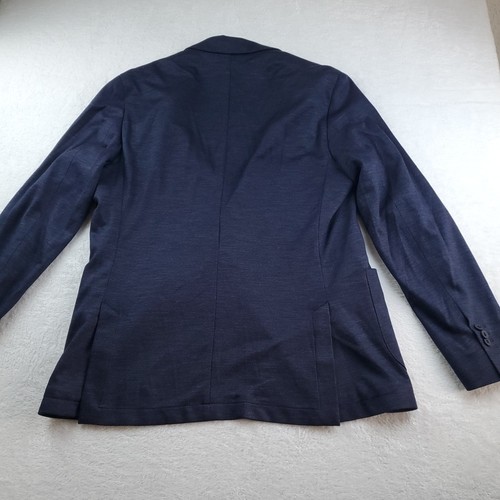 Massimo Dutti Blazer Uomo Taglia US 42 Lana- Lana Laine Lana 100% Giacca Blu - Foto 22 di 24