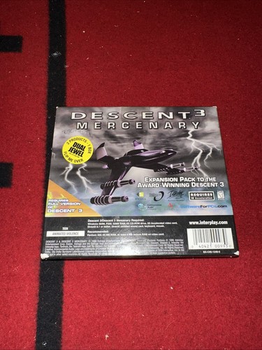 Descent 3 & Descent 3 Mercenary Expansion Pack PC Game Jewel Case Windows NEW - Picture 4 of 7