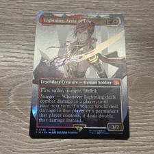 Magic the Gathering Lightning Army Of One Borderless Surge Foil Final Fantasy EN