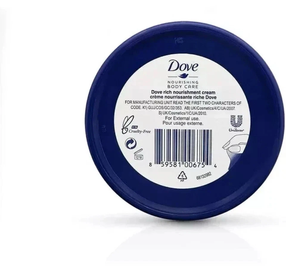 Set of 6 Dove Intensive Hand Body Cream Moisturizer 5.07 FL OZ. ( 150 ML ) - Image 3 of 4