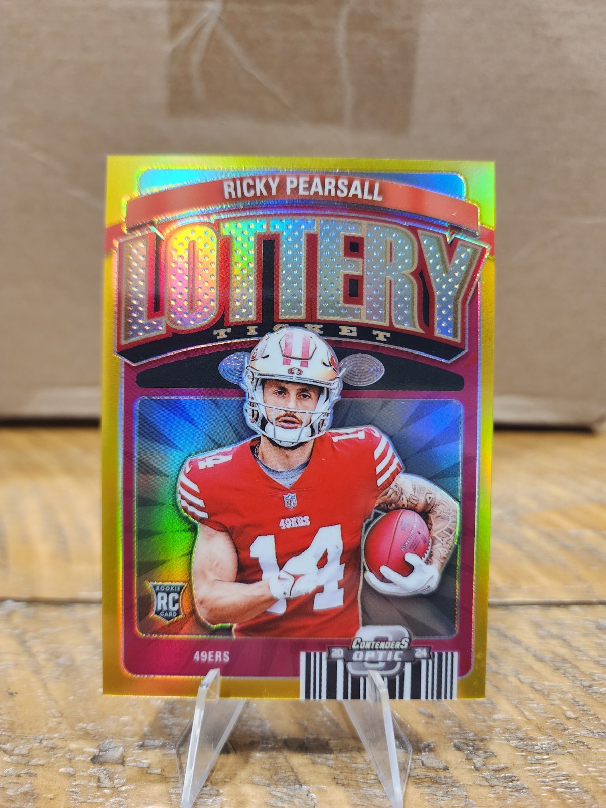 Ricky Pearsall /10 Gold 2024 Contenders Optic Lottery Ticket RC