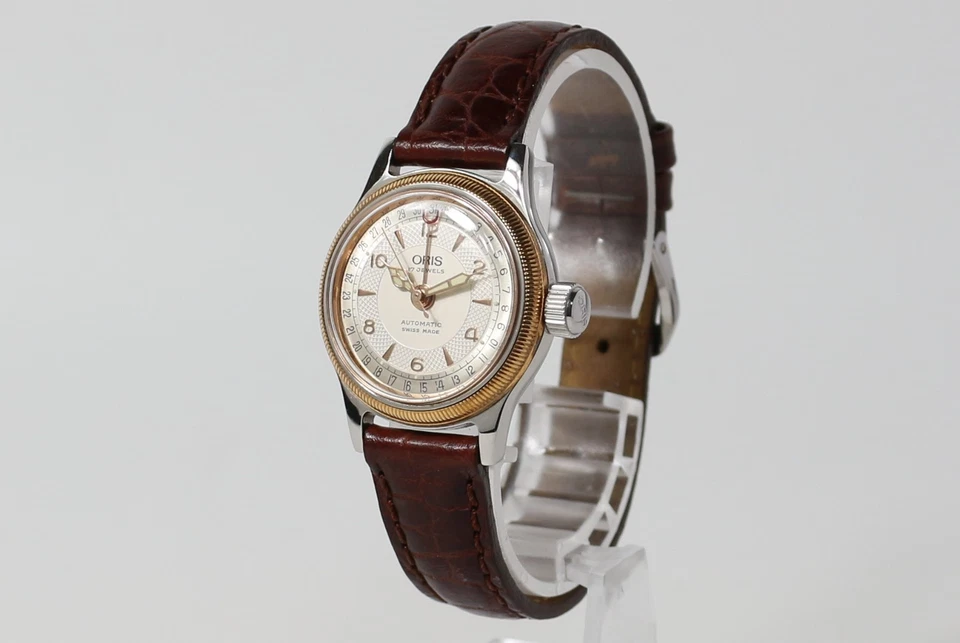 [Casi COMO NUEVO con caja, papel] ORIS Big Crown 7464 Puntero Fecha 28 mm En Reloj Para Mujer Foto 4 de 4