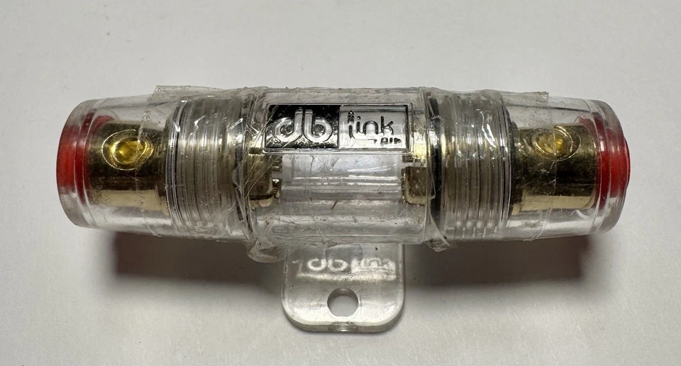 db Link AGUFH1XB AGU Fuse Holder For Car Audio Radio Parts Gold Plated 4Ga 8Ga - Image 3 of 4