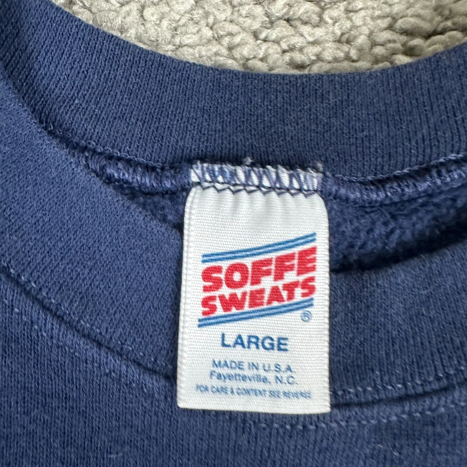 Винтажный морской ракушки толстовка женщин большой синий ожерелье печать Crewneck кофе - Изображение 4 из 4