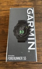 Garmin Forerunner 55 GPS GPS Laufuhr Schwarz Brandneu 010-02562-10 UK.