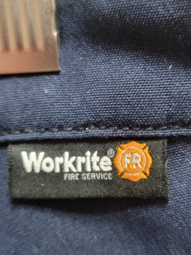NWOT Navy Blue HRC-1 Work Pants By WorkRite Sz 32x31 Worn By Firemen. - Picture 9 of 15