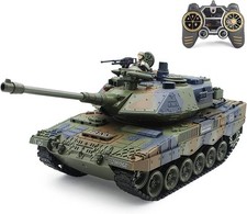 RC Tanks with Bullet Launch Function 1:18 Scale German Leopard Army 2.4G Remo...