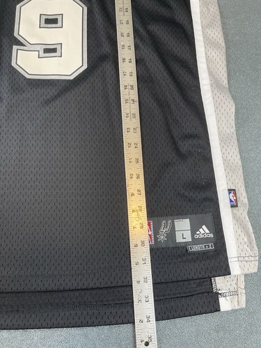 Tony Parker San Antonio Spurs Adidas Jersey Swingman Black NBA Men L Large - Picture 10 of 22