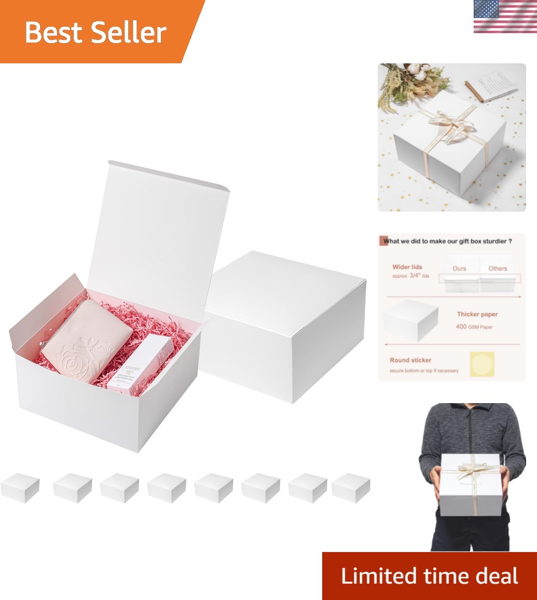Es 10x10x5 Inches, Perfect For All Occasions - 10 Pack