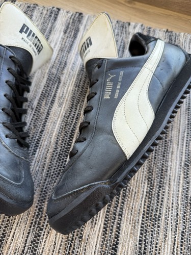RARE VINTAGE PUMA MADE IN FRANCE DIETRICH WEISE UNIVERSAL LEATHER SNEAKERS US 8 - Picture 6 of 14
