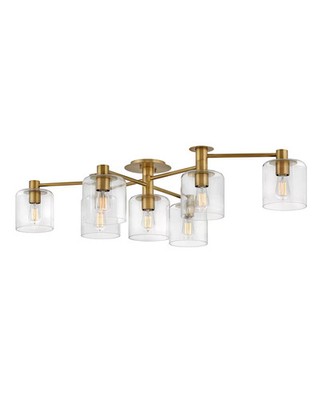 Heritage Brass LED Semi-Flush Mount from the Axel Collection