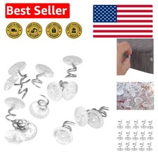 60 Twist Upholstery Pins with Clear Heads - Perfect for Slipcovers and More
