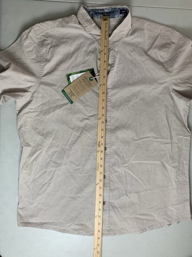 Tailor Vintage NWT Men's Extra Large XL Button Up Airotec Shirt Tan Khaki New - Picture 13 of 14