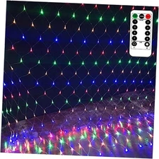 echosari Patio Garden Net Light String Led Outdoor Waterproof Multicolor