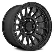 One 17x8 KMC KM542 Impact 5x114.3 35 Satin Black Wheel Rim 72.56