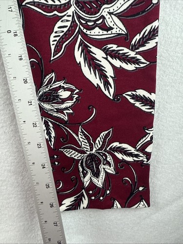 Leggings donna Chico's So Slimming Juilet gamba sottile rosso paisley taglia 4 Chico's 0 - Foto 4 di 11