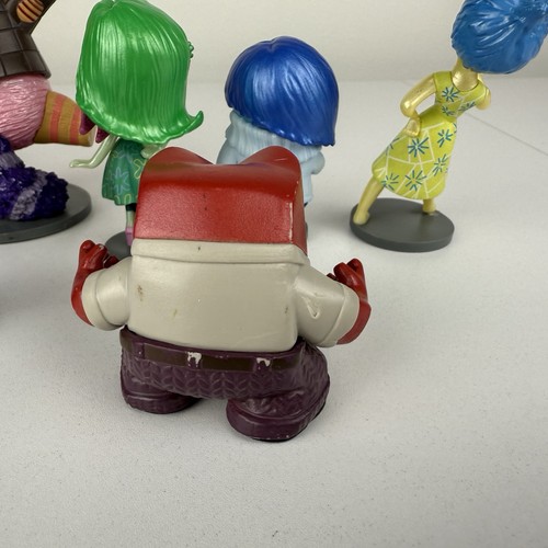 Juego de figuras de adentro hacia afuera de Disney X8 - adornos para pasteles Bing Bong tristeza alegría ira - Imagen 6 de 9
