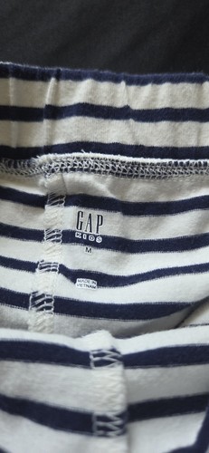 GAP Kids Girls Striped Navy Blue White Skort Short Skirt Size Medium - Picture 2 of 5