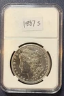 1887 S Morgan Dollar White Beautiful Coin. Free Shipping.